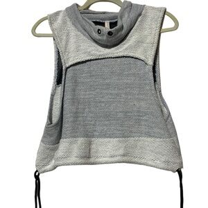 Free People Gray Sleeveless Tank Top